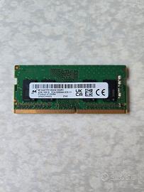 Memoria DDR4 4GB so-dimm