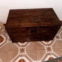 Cassapanca in legno restaurata