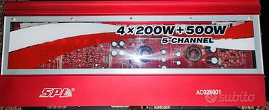 Amplificatore 4x200+500w a 5 canali SPL AC025001