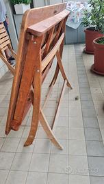 Tavolo da giardino con 4  sedie pieghevoli