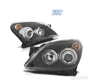 FARI OPEL ASTRA H 04-09 OCCHI ANGEL FONDO NERO
