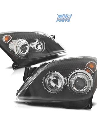 FARI OPEL ASTRA H 04-09 OCCHI ANGEL FONDO NERO