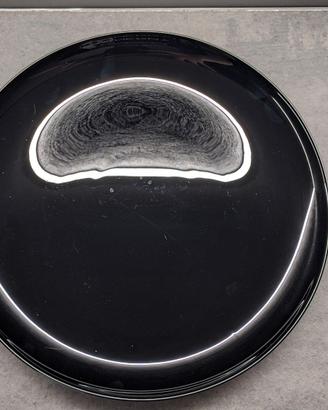 Set da 3 Piatti Nero Lucido in Ceramica (Marchio: