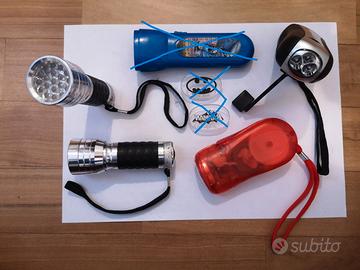 Torce e moschettoni con pila