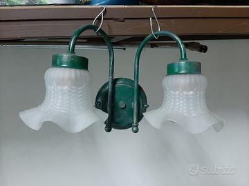 Plafoniera in ferro battuto