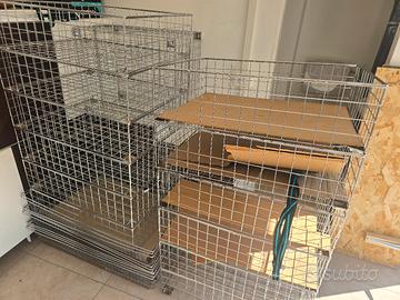 ceste metalliche per esposizione 