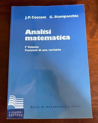 Libro Analisi Matematica J.P. Cecconi e G.Stampacc