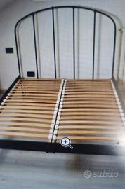 letto ikea ferro nero 1/2 piazza