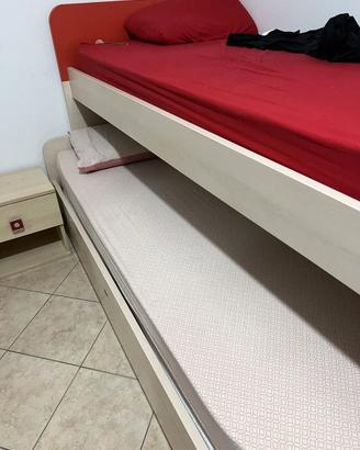 Letto a castello estraibile