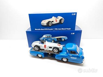 Bisarca Mercedes + W196 Fangio - 1/18 Tanomodels