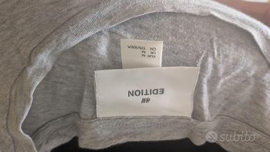 T-shirt H&M Edition grigio mélange - M