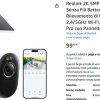 Reolink 2K 5MP Telecamera WiFi da Esterno