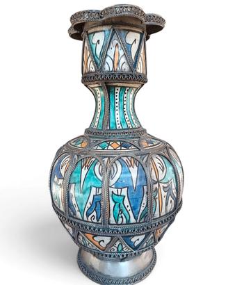 Vaso marocchino artigianale in ceramica 27 cm