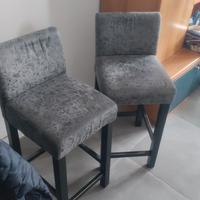 Sgabelli Grigi e Neri