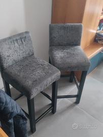 Sgabelli Grigi e Neri