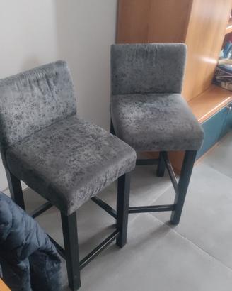 Sgabelli Grigi e Neri