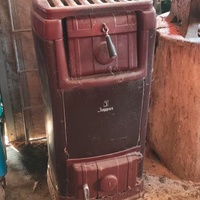 Stufa a legna vintage retro marca Zoppas