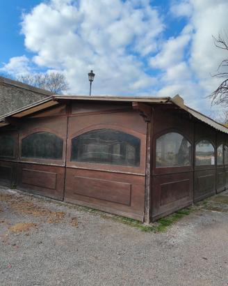 Grande Gazebo in legno da esterno