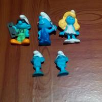 5 puffi da collezione