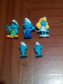 5 puffi da collezione