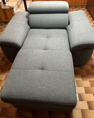 Chaise longue singola , con vano contenitore