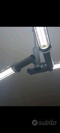 lampadario a tre neon 