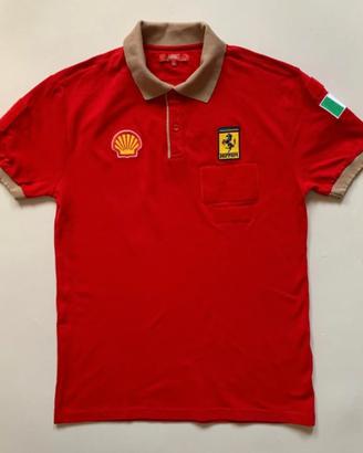 Maglia Polo Vintage Scuderia Ferrari Meccanico F1