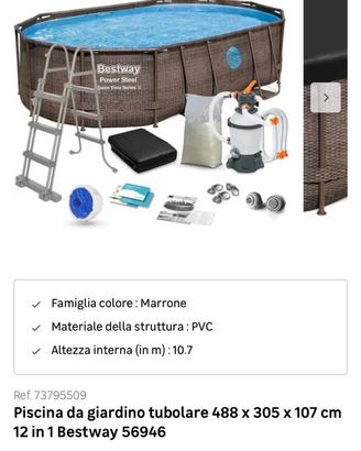 Piscina MAI USATA ANCORA NELLO SCATOLO