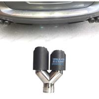 TERMINALE SCARICO IN CARBONIO DOPPIO SINISTRO LOOK