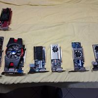 Varie schede video di varie marche