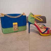 Set Sandali + Borsa Pochette Primadonna Taglia 40 