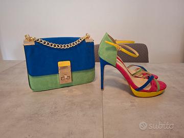 Set Sandali + Borsa Pochette Primadonna Taglia 40 