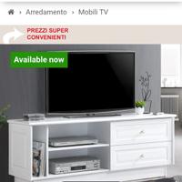 Mobile Bianco Porta TV 