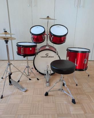 Batteria acustica Soundasation JDK100 rossa