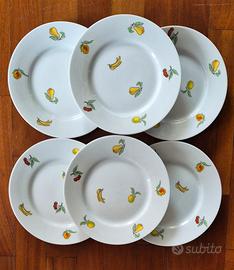 Set 6 piattiniporcellana Richard Ginori 1989 nuovi