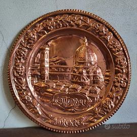 Piatto vintage in rame Firenze