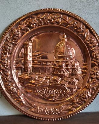Piatto vintage in rame Firenze