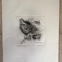 Litografia Renzo Vespignani “autoritratto”