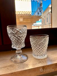 Set 6 bicchieri acqua + 6 calici vino Villa d’Este