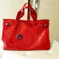 Borsa Armani jeans vernice rossa