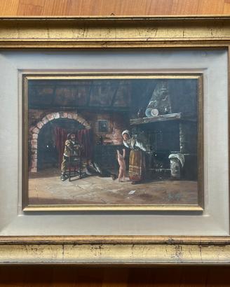 Scena familiare di Raul Viglione 30x40