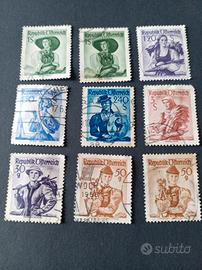 Lotto Francobolli Austria T. 1,20S  Doppia stampa