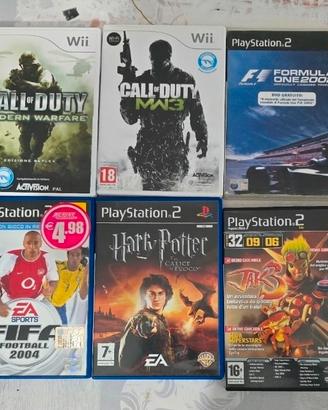 Giochi playstation 2 e nintendo wii