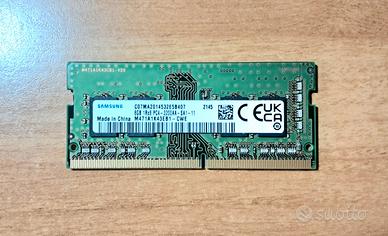 RAM 8 GB 3200 MHz Samsung DDR4 SO DIMM