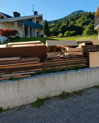 Mobili smontati, pannelli legno