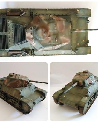 carro italiano p43 1/35 dipinto Tamiya Italeri 
