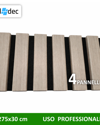 Pannelli acustici effetto doghe Akushield