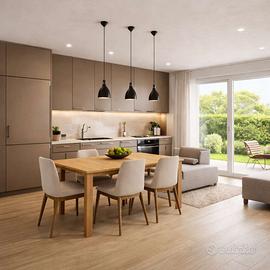 NUOVO QUADRILOCALE CON GIARDINO PRIVATO E GARAGE D