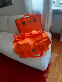 Set 2 pezzi completo borsa sacca valigia viaggio