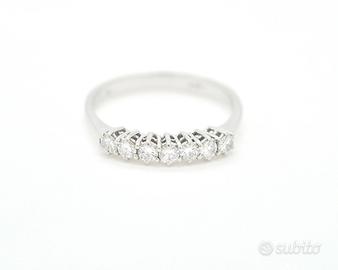 Anello riviere con diamanti Ct 0,38